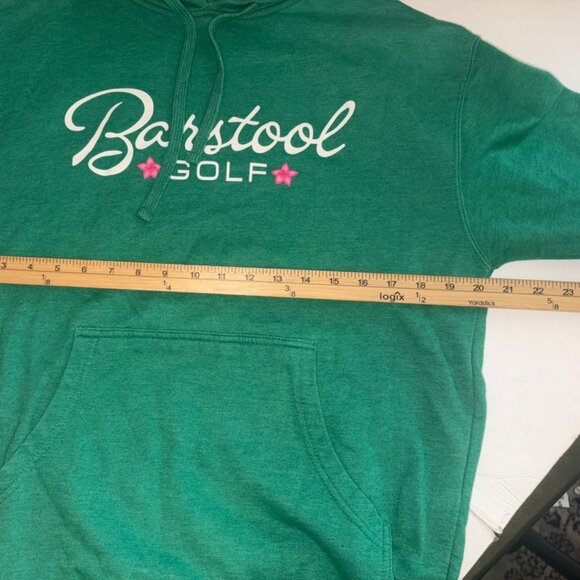 Bartstool Sports Green Golf Azalea Masters Inspired Hoodie Sweatshirt size M - Picture 9 of 9